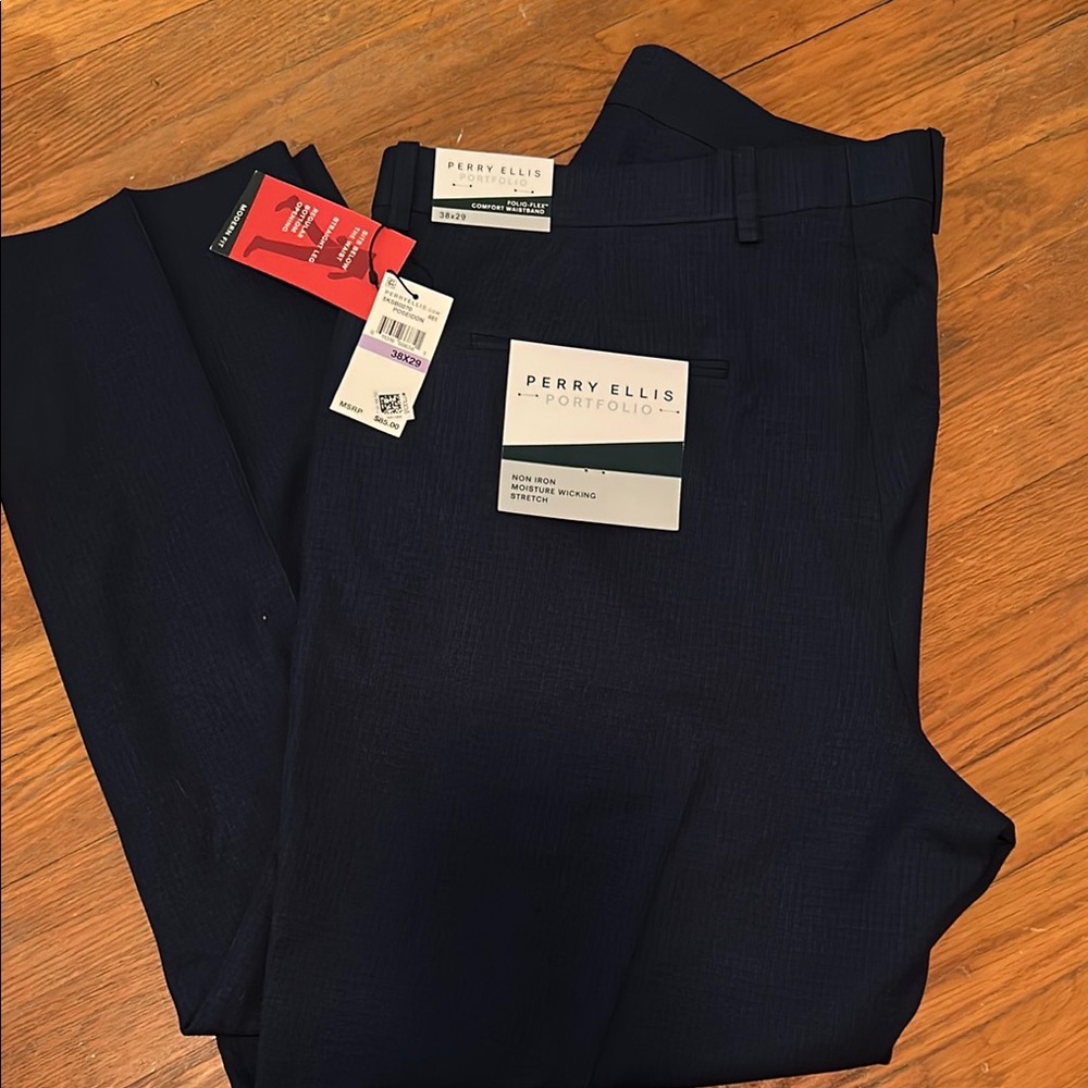 Perry Ellis Blue Dress Pants for Sophisticated Style